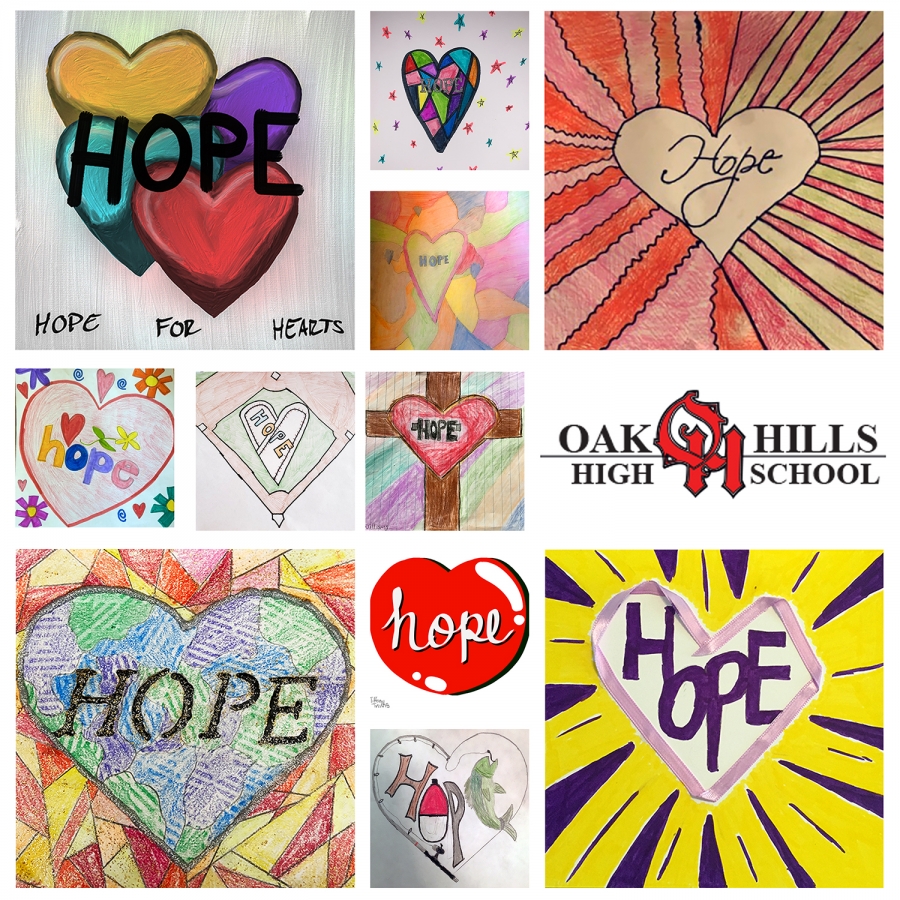 OHLSD Art and Design Students Contribute to Hearts of Hope